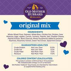 Old Mother Hubbard Wellness Original Mix Dog Biscuits, Natural, Training Treats, Four Flavors, Mini Size, (20 Ounce Bag)