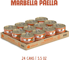 Weruva Classic Cat Food, Marbella Paella with Mackerel, Shrimp, & Mussels in Gravy (Pack of 24)