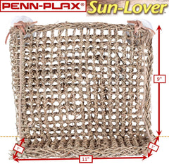 PENN-PLAX Reptology Lizard Lounger Sun Lover Basking Platform – 100% Natural Seagrass Fiber – Ideal for Bearded Dragons, Anoles, Geckos, and Other Reptiles