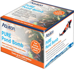 Aqueon Pure Outdoor Pond Water Natural Cleaning Bomb for Reducing Ammonia and Nitrite, for Up to 2,500 Gallons