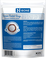 N-Bone Senior Dental Rings Chicken Flavor Dog Treats, 7 Count 9.8-oz Bag