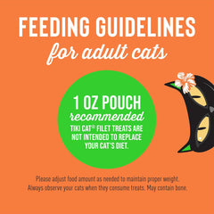 Tiki Cat Filet, All Natural Wild Caught Salmon, Single Ingredient High Moisture Non-GMO Wet Cat Food Topper, for All Life Stages