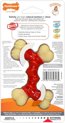 Nylabone Double Bone Power Chew Toy for Dogs, Dog Toys for Aggressive Chewers, Bacon Flavor, X-Small