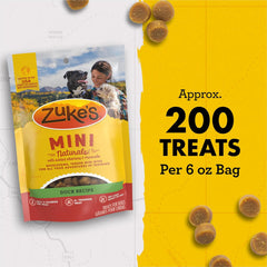 Zuke’s Mini Naturals Dog Training Treats for Dogs of All Sizes, Pet Treats made with Real Duck