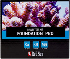 Red Sea Reef Foundation Pro Test Kit - Accurate Calcium, Alkalinity & Magnesium Testing for Saltwater Aquariums - 75 Tests, Easy-to-Use