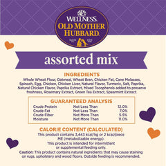 Old Mother Hubbard Wellness Training Bitz Assorted Mix Dog Biscuits, Natural, Training Treats, Three Flavors, Small Size, (8 Ounce Bag)