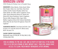 Weruva Classic Dog Food, Amazon Livin' with Chicken Breast & Chicken Liver in Pumpkin Soup