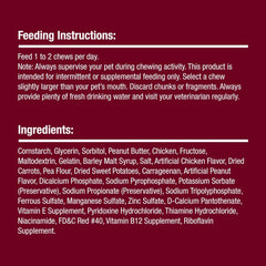 SmartBones Smart Twist Sticks With Peanut Butter 50 Count, Rawhide-Free Chews For Dogs