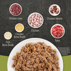ACANA PREMIUM PATE Wet Cat Food, Tuna and Chicken in Bone Broth Recipe, PREMIUM PATE With Raw Ingredients and Bone Broth