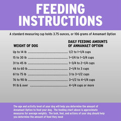 Annamaet Original Option Formula Dry Dog Food, 24% Protein (Salmon & Brown Rice), 12-lb Bag