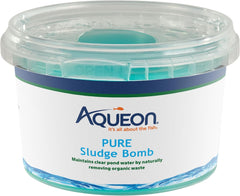 Aqueon Pure Outdoor Pond Natural Cleaning Sludge Bomb for Organic Waste, for Up to 2,500 Gallons