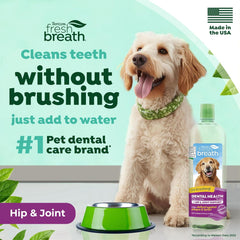TropiClean Fresh Breath | Breath Freshener and Teeth Cleaning Solution | 33.8 oz