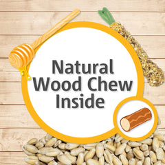 Vitakraft Crunch Sticks Harvest Apple Flavor Bird Treat for Parakeets (2 Sticks)