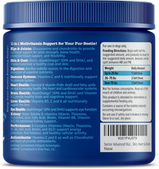 Zesty Paws Senior Dog Multivitamin Treats - Glucosamine for Dogs + Digestive Enzymes & Probiotics - Grain Free Dog Vitamins and Supplements for Skin & Coat + Immune Health Chicken - Advanced - 90ct