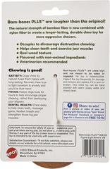 SPOT Bam-bones PLUS Figure 8 - Bamboo Fiber & Nylon, Durable Long Lasting Dog Chew for Aggressive Chewers – Toy for Dogs & Puppies under 60lbs, Non-Splintering, 6in, Allergen Free Peanut Butter Flavor