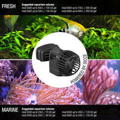 SICCE XSTREAM 3500 Wave Maker Flow Pump 925 GPH | 360° Adjustable Quiet Submersible Magnetic Powerhead for Saltwater & Freshwater Tanks, Aquarium Water Circulation Pump up to 70 Gallons