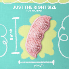 Snugarooz Pea Podz Chew Dog Toy – Pink – TPR Design for Puppies – Promotes Dental Health & Chewing Fun – Durable & Safe – Made from Recycled Materials