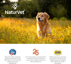 NaturVet Aller-911 Advanced Allergy Aid for Dogs, Cats – Antioxidant-Rich Pet Supplement with Omegas, DHA, EPA – Helps Support Dog Immune System, Cat Respiratory Health, Skin Moisture 70 Soft Chews