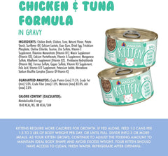 Weruva Kitten, Chicken & Tuna Formula in Gravy 3-oz Pouch(Pack of 12)