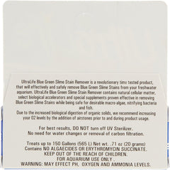 UltraLife Blue Green Slime (3 Packs) Stain Remover for Safe Slime Cleaning in Freshwater Aquariums - Each Treats 150 Gallons (3 Items)