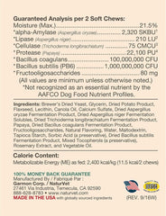 NaturVet Advanced Probiotics & Enzymes Plus Vet Strength PB6 Probiotic Soft Chews for Dogs, 5.9 oz., Count of 70, 70 CT