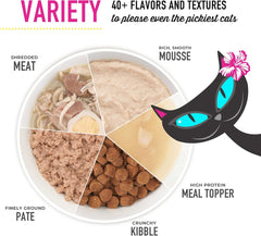 Tiki Cat Velvet Mousse, Protein Blend in Broth Variety Pack, Complete Nutrition for Balanced Diet, Wet Cat Food For All Life Stages