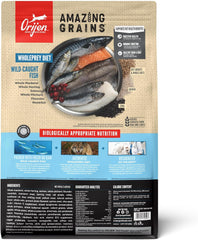 ORIJEN Amazing Grains Six Fish Recipe Dry Dog Food, High Protein Dog Food, Fresh or Raw Ingredients