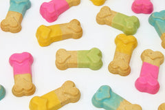Claudia's Canine Bakery Luv Bones - Vanilla Gourmet Dog Treats - Pastels 24 ct