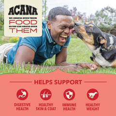 ACANA Wholesome Grains Dry Dog Food, Red Meat and Grains, Gluten Free, Beef, Pork, and Lamb Recipe