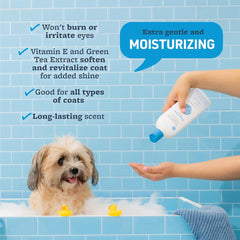 Veterinary Formula Smart Coat Complex Snow White Shampoo for Dogs and Cats – Gently Remove Stains and Yellowing Without Bleach or Peroxide – Cleans, Deodorizes, and Brightens White Coats