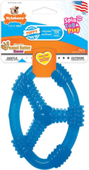 Nylabone Spin Tug & Play Puppy Chew Toy for Teething - Puppy Supplies - Peanut Butter Flavor