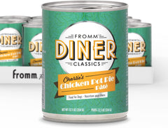 Fromm Diner Classics Charlie's Chicken Pot Pie Pate Dog Food - Premium Wet Dog Food - Chicken Recipe - Case of 12 Cans