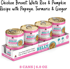 Weruva Awesome Belly Wet Dog Food, Chicken, White Rice & Pumpkin with Papaya (Pack of 8)