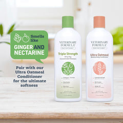 Veterinary Formula Smart Coat Complex Triple Strength Dirty Dog Concentrated Shampoo – DirtRepel Tech Cleans Extra Dirty and Smelly Dogs – Contains Shea Butter and Aloe Vera to Soothe