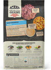 ACANA Wholesome Grains Limited Ingredient Diet Dry Dog Food, Duck & Pumpkin Recipe, Single Protein Duck Dog Food