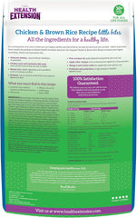 Health Extension Little Bites Chicken & Brown Rice Dry Dog Food - Natural with Probiotics and Superfoods for Teacup, Toy & Small Breeds