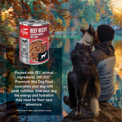 ORIJEN Beef Recipe Stew with Shredded Beef and Eggs Wet Dog Food, Grain Free Dog Food, WholePrey Ingredients, 12.8oz