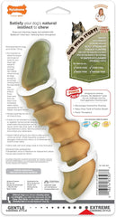 Nylabone Gator Tail Alternative Power Chew Toy for Dogs, Dog Toys for Aggressive Chewers, Chicken Flavor, Large - Up to 50 lbs, 1 Count
