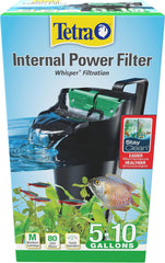 Tetra Whisper Internal Power Filter For aquariums, In-Tank Filtration With Air Pump, Black