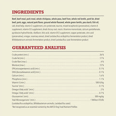 ACANA Butcher's Favorites Dry Dog Food, Farm-Raised Beef & Liver Recipe, Dry Kibble and Beef Jerky Pieces