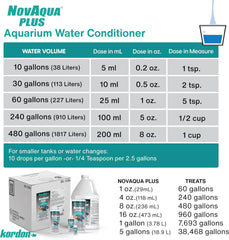 KORDON #33144 NovAqua Plus for Aquarium, 4-Ounce