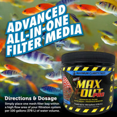 Fritz Aquatics Maxout Pro Filter Media + Phosphate Remover for Freshwater Aquariums