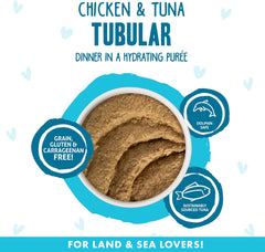 Weruva B.F.F. Play - Best Feline Friend Paté Lovers, Aw Yeah!, Chicken & Tuna Tubular with Chicken & Tuna 3-oz(Pack of 12)