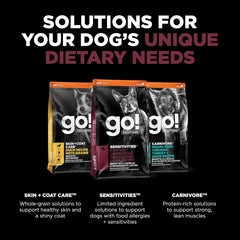 Go! Solutions Sensitivities Limited Ingredients, Grain-Free Dry Dog Food, Lamb Recipe for Sensitive Stomach