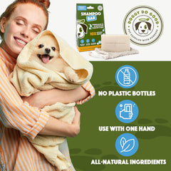 Doggy Do Good Deshedding Dog Shampoo Bar, Dog Soap Bar, Geranium & Citronella Shampoo for Dogs, Natural Dog Shampoo for Shedding Control, Hypoallergenic, Healthy Coat, Equals 30 oz Shampoo