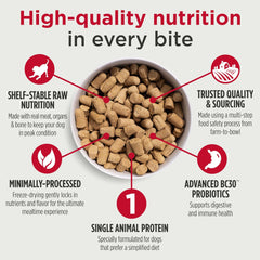 Nulo Freeze-Dried Raw Turkey Recipe with Cranberries Complete and Balanced Dry Dog Food Kibble