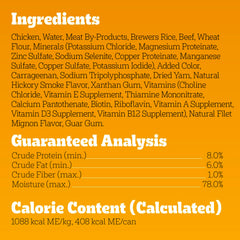 Pedigree Meaty Ground Dinner Filet Mignon Flavor Canned Dog Food 12pk , 13.2 Ounces