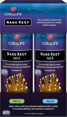 Coralife Saltwater Fish Tank Aquarium Nano Reef Part A and B, 8 oz