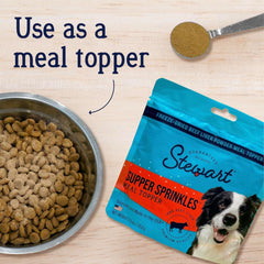 Miracle Corp - Stewart Beef Liver Supper Sprinkles, Dog Food Toppers, Beef Liver, 2.5 oz. Resealable Bag, Made in USA, Products for Dogs