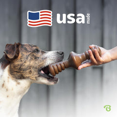 Benebone Zaggler Rolling Dog Chew Toy for Aggressive Chewers, Real Bacon, Made in USA